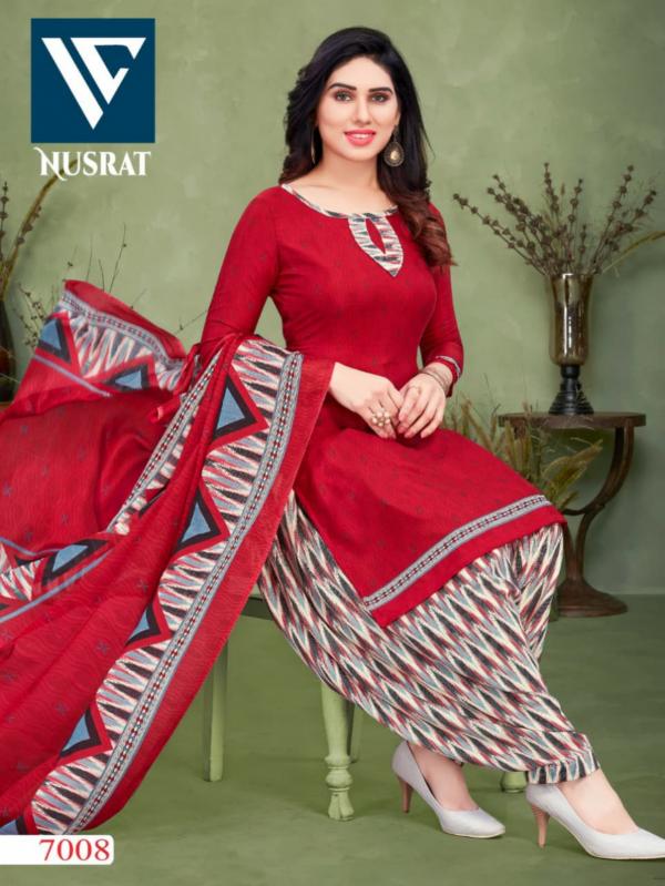 Nusrat 7 Printed Cotton Dress Material Collection